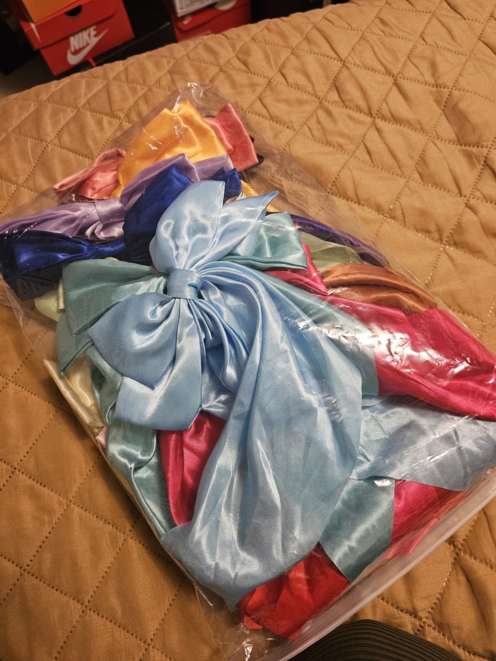 Satin Hair Bows & Headwraps - Assorted Pastel & Bright Colors